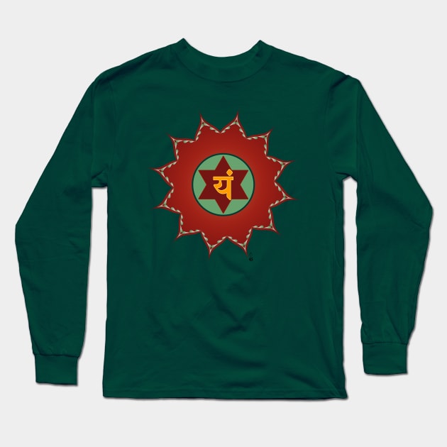 Anahata chakra Long Sleeve T-Shirt by HagalArt